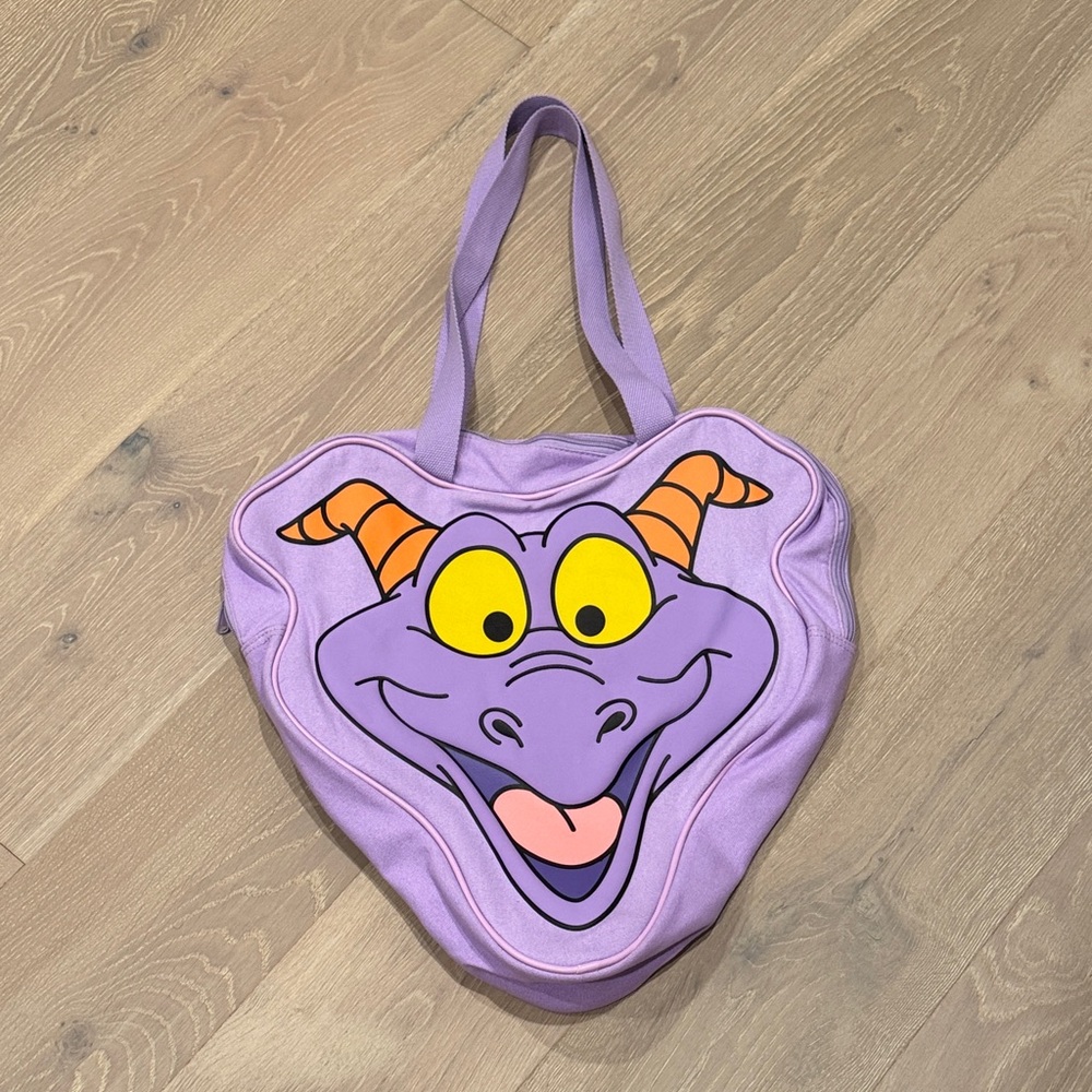 NWOT DISNEY WDW WALT DISNEY WORLD FIGMENT CANVAS BAG PURPLE